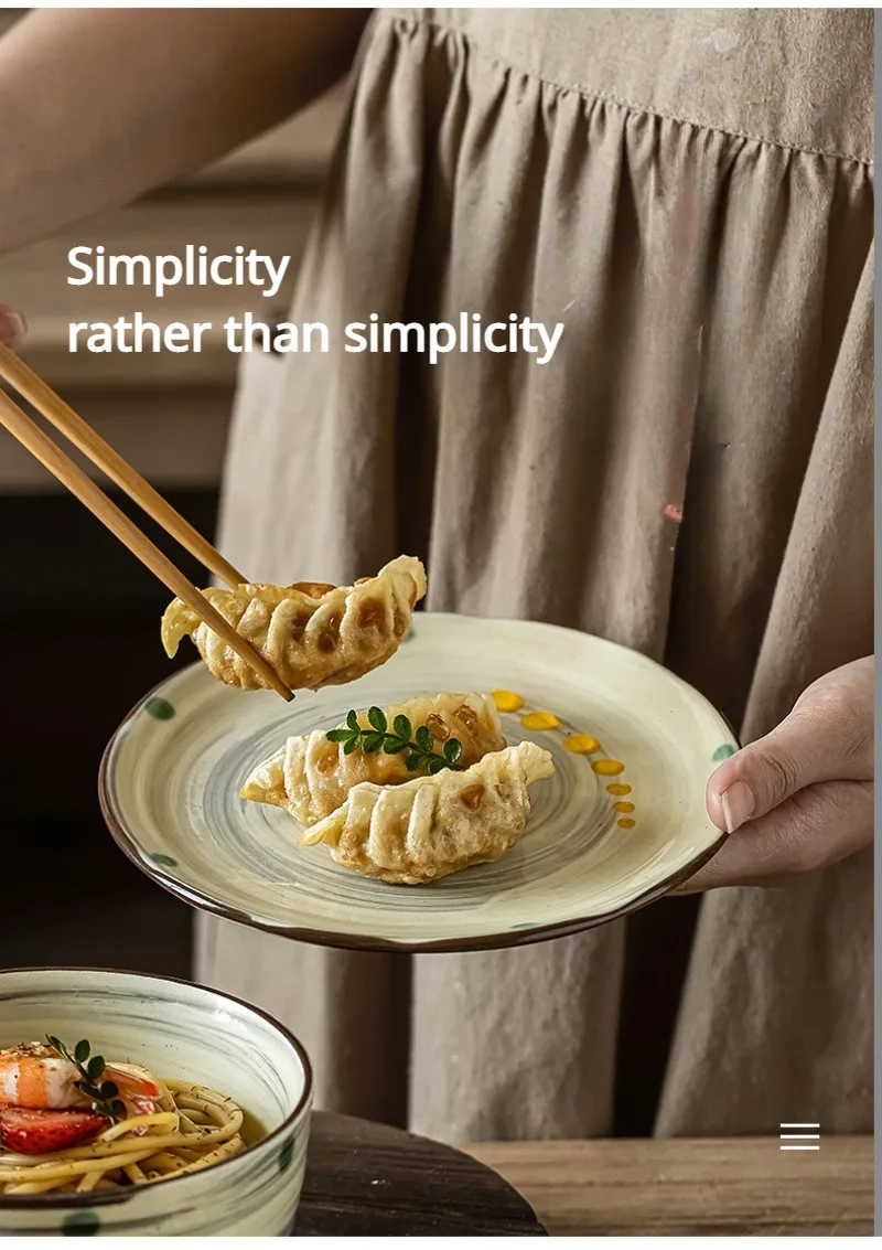 

Ceramic Dinner Plate Home Dessert Western Pasta Plate Cute Plate Dinnerware Set Kitchen Dish Set New Year Plates Christmas Plate