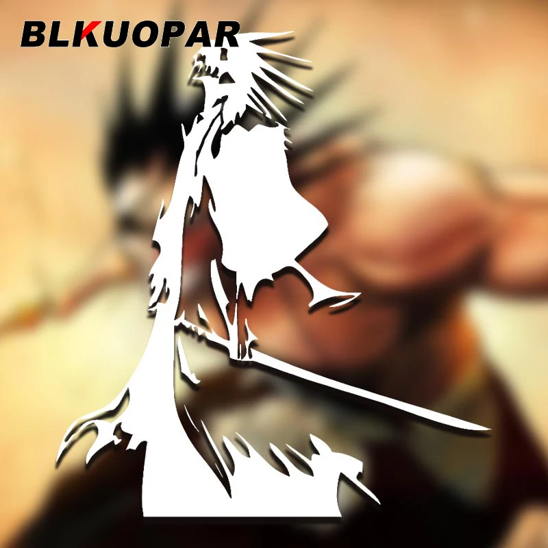 

BLKUOPAR Bleach Kenpachi Zaraki Car Stickers Creative Scratch-Proof Decal Air Conditioner Windows Trunk VAN Car Door Protector
