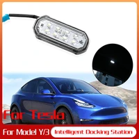 2pcs for tesla model y 8leds beads ultra bright easy plug lamps replacement lighting bulbs kit car upgrade light accessories