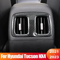 for hyundai tucson nx4 2021 2022 2023 hybrid n line car rear air conditioning vent outlet frame cover trim sticker accessories
