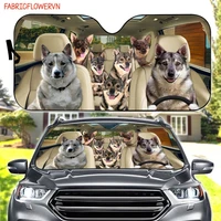 swedish vallhund car sunshade dog car decoration dog windshield dog lovers gift dog car sunshade gift for mom gift for dad