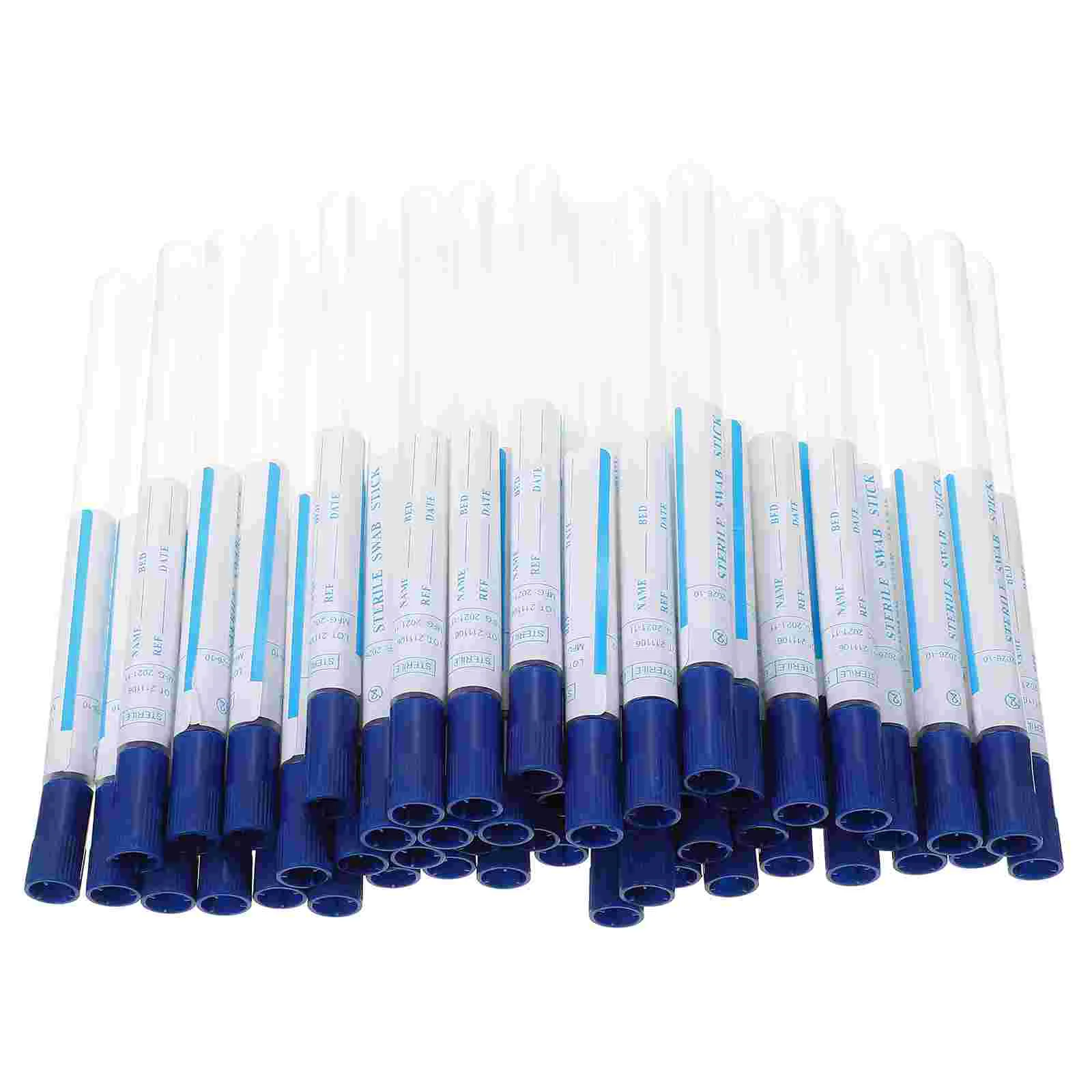 

50 Sets Sampling Swab Portable Swabs Specimen Disposable Nasal Cleaning Accessories Professional Sterile Supply