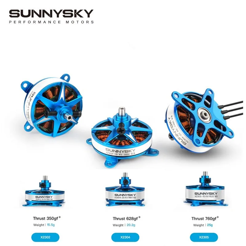 Sunnysky x2302 x2304 x2305 KV1480/1500/1620/1650/1800/1850/1450 для F3P комнатных аэробических самолетов, силовых бесщеточных двигателей