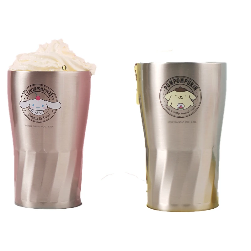 

Kawaii anime movie characters Cinnamorol Mymelody surrounding stainless steel cup cute ornament thermos cup student commute