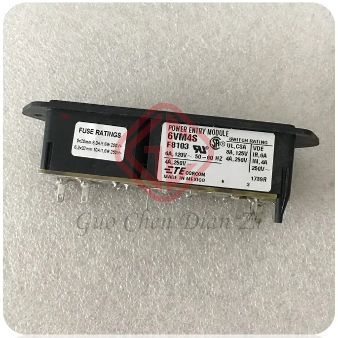 

6VM4S F8103 новый оригинальный фильтр 6A ~ 120V, 4A ~ 250V 6VM4S