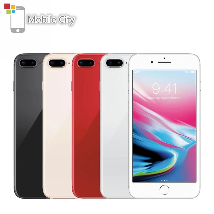 Разблокированный Apple iPhone 8 Plus б/у телефон 64/256 Гб ПЗУ экран 5 дюйма 12 МП сканер