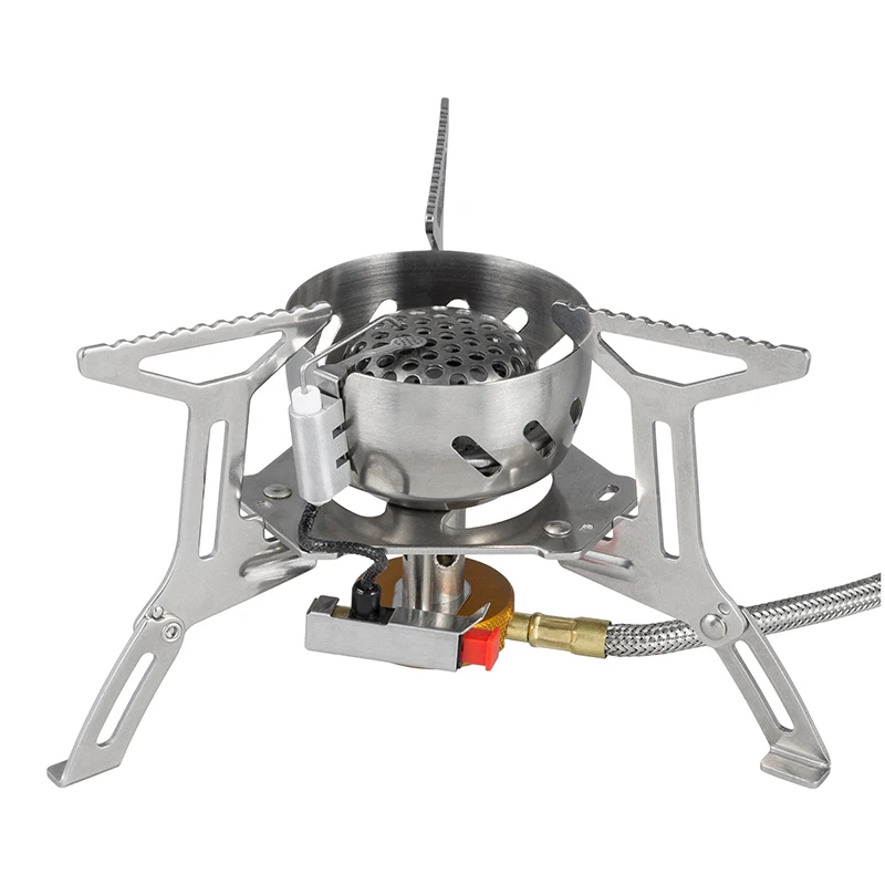 

Fire-Maple Camping Stove Stainless Steel Spark Remote Wind-resistant Stove Outdoor Travel Hiking Picnic Gas Burners FMS-121