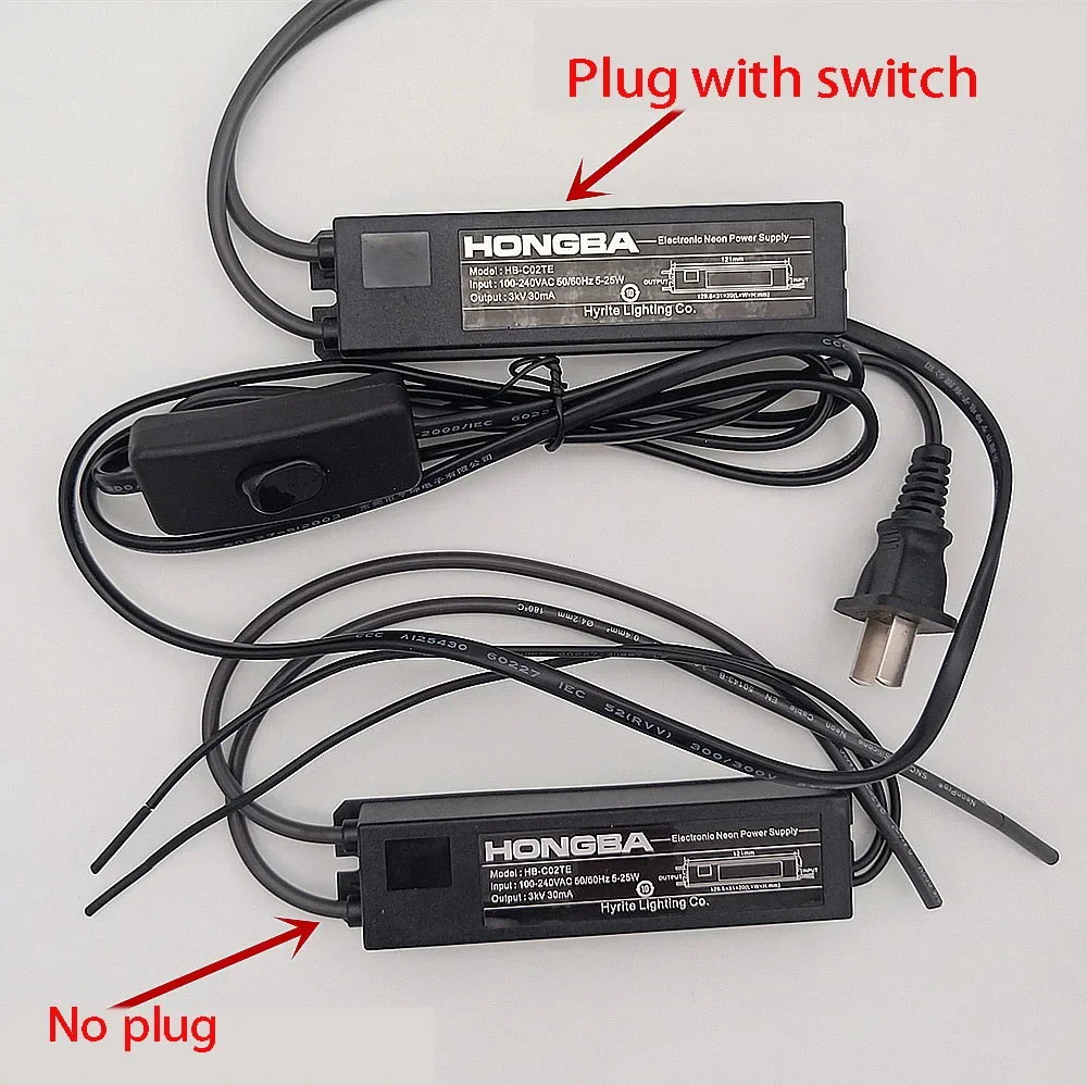 Неоновый электронный трансформатор HB-C02TE высокочастотный и высоковольтный