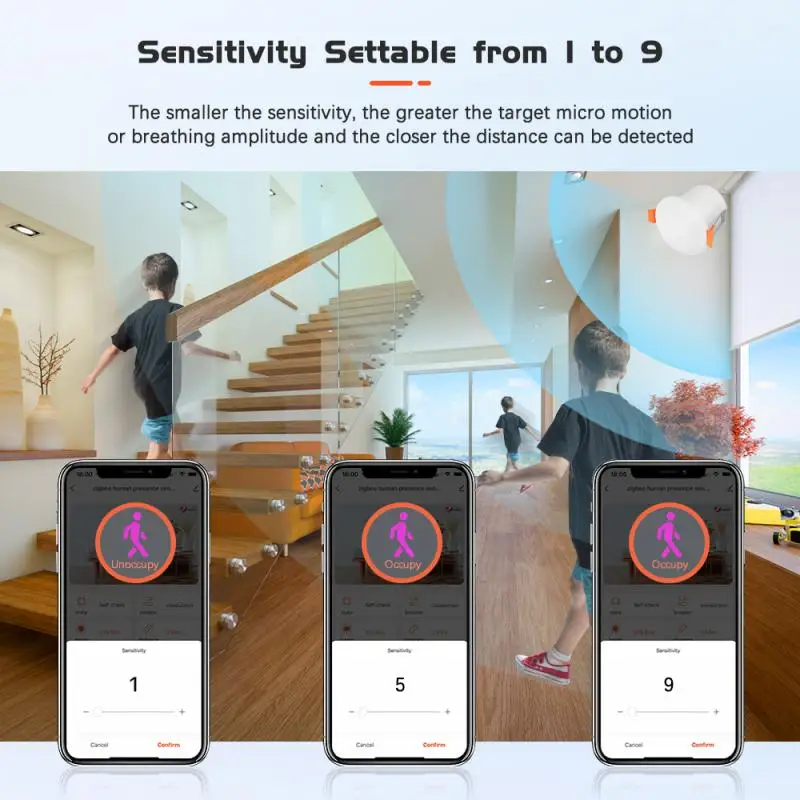 Tuya WIFI/Zigbee MTG236-WF-RL 24G Датчик присутствия человека освещенности и яркости MmWave Sensing