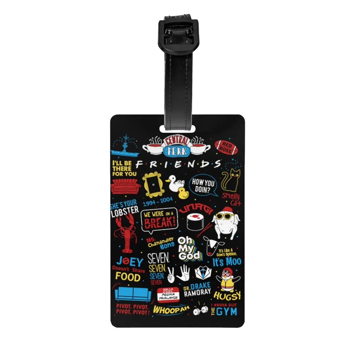 

Пользовательский ТВ-шоу символ друзей багажная бирка с именной картой Личная Обложка идентификационная этикетка для путешествий сумка чемодан