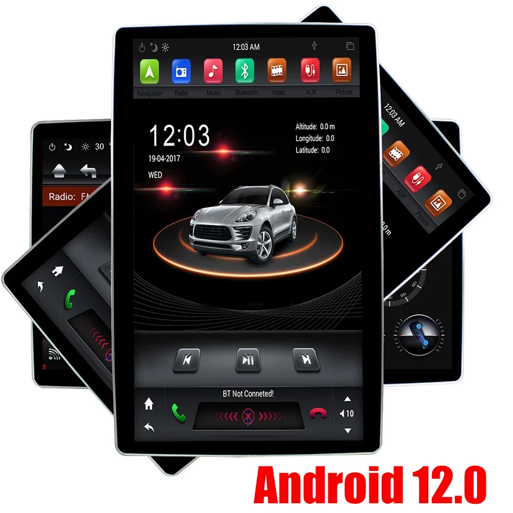 Автомагнитола 2 din, мультимедийный плеер на Android 12, с 10 