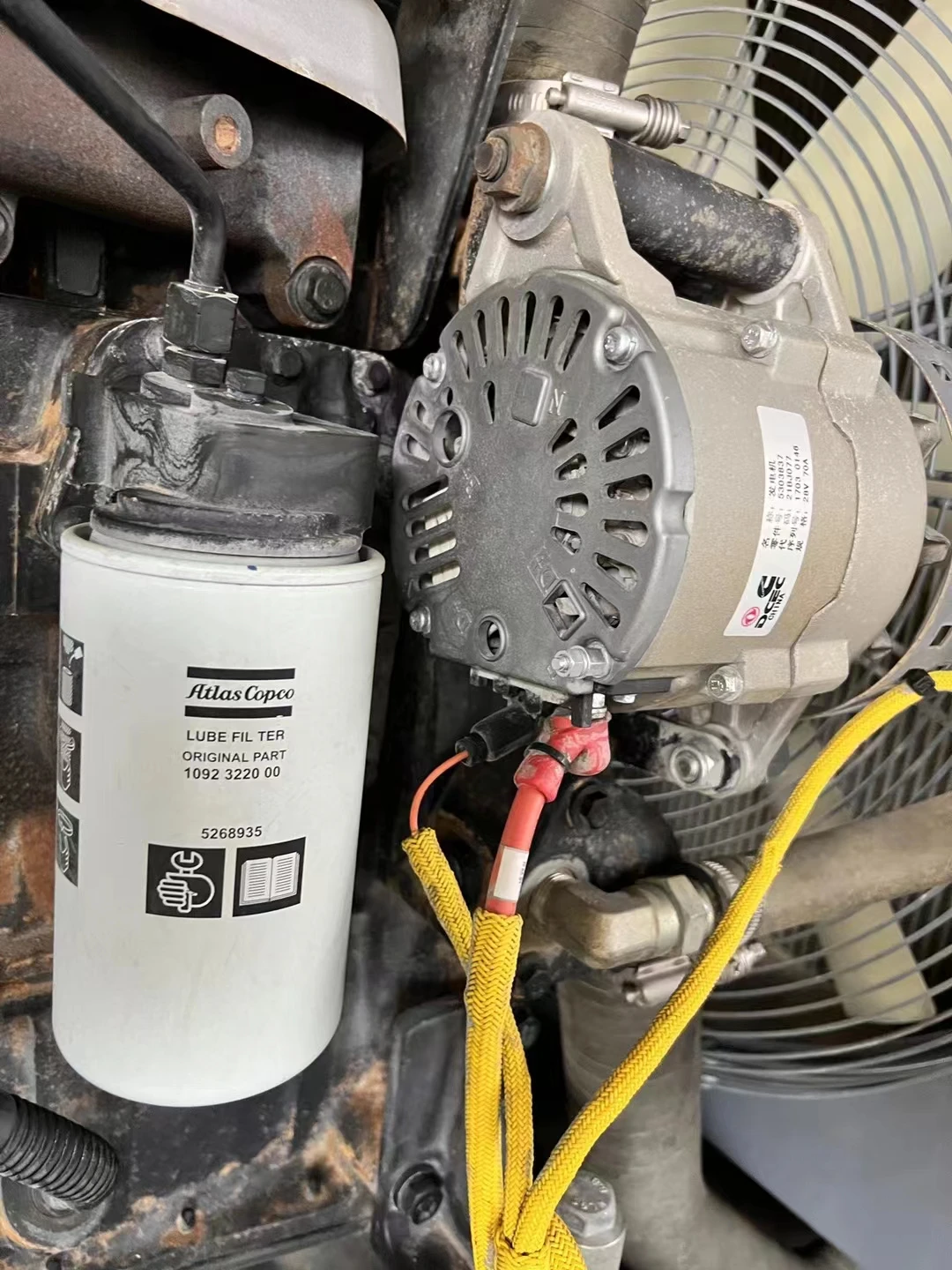 Atlas Copco компрессор высокого давления и низкого дизельный воздушный 14 бар