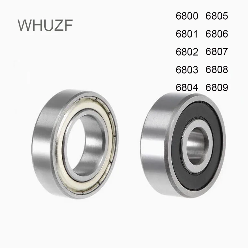 

Экранированный подшипник, 6800/6801/6802/6803/6804/6805/6806/6807/6808-2RS, тонкостенный, резиновый