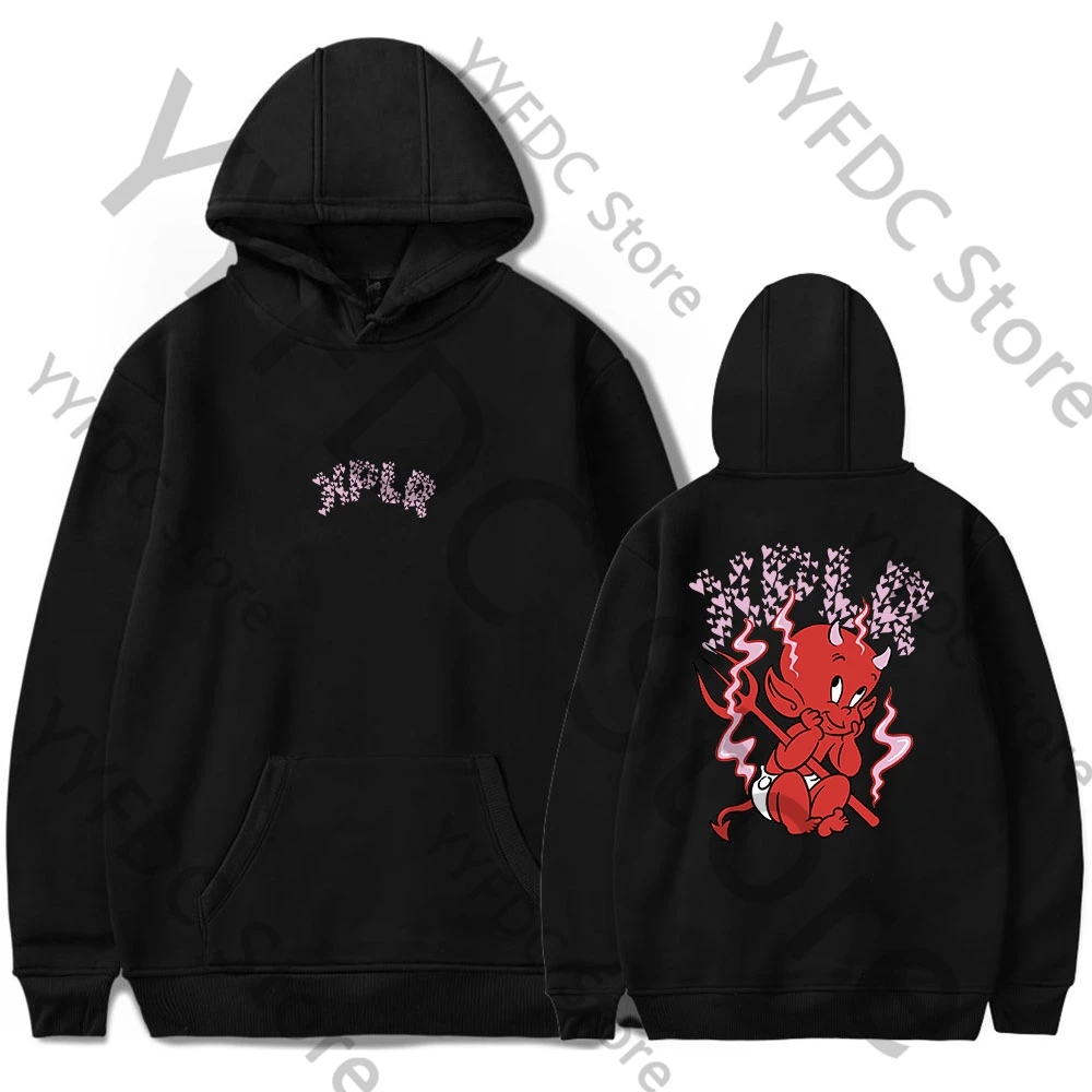 Sam And Colby Hoodies XPLR Baby Devil Print Hip Hop Oversized Sweatshirt Unisex Fashion Funny Casual Streetwear Clothes