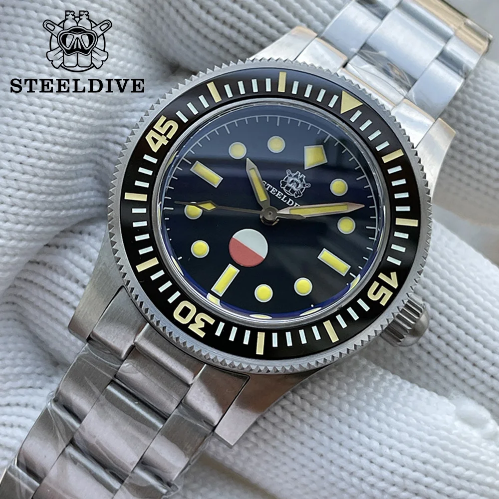 

Часы мужские из нержавеющей стали SD1952T, японский браслет для дайвинга NH35 с автоматическим погружением на 30 атм, водонепроницаемые из сапфир...