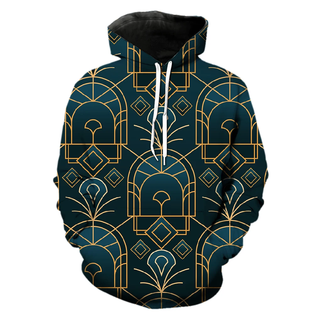 

Abstract Geometry Men's Hoodies Casual Spring Tops Streetwear Hip Hop Unisex Teens Cool 3D Print With Hood Jackets 2022 Hot Sale