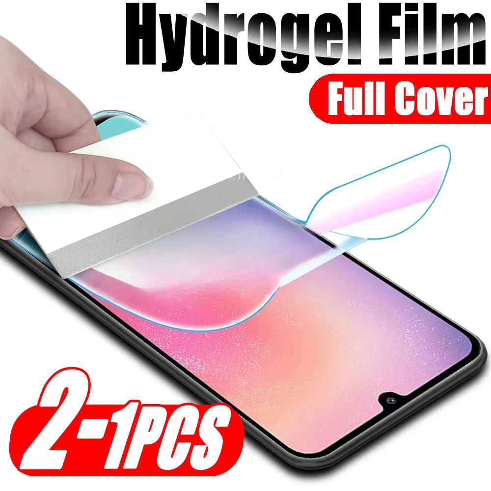 1-2 шт. гидрогелевая пленка для Samsung A55 A54 A53 A52 A51 A50 A30 A35 A34 A33 A32 A31 A23 A22 полное покрытие