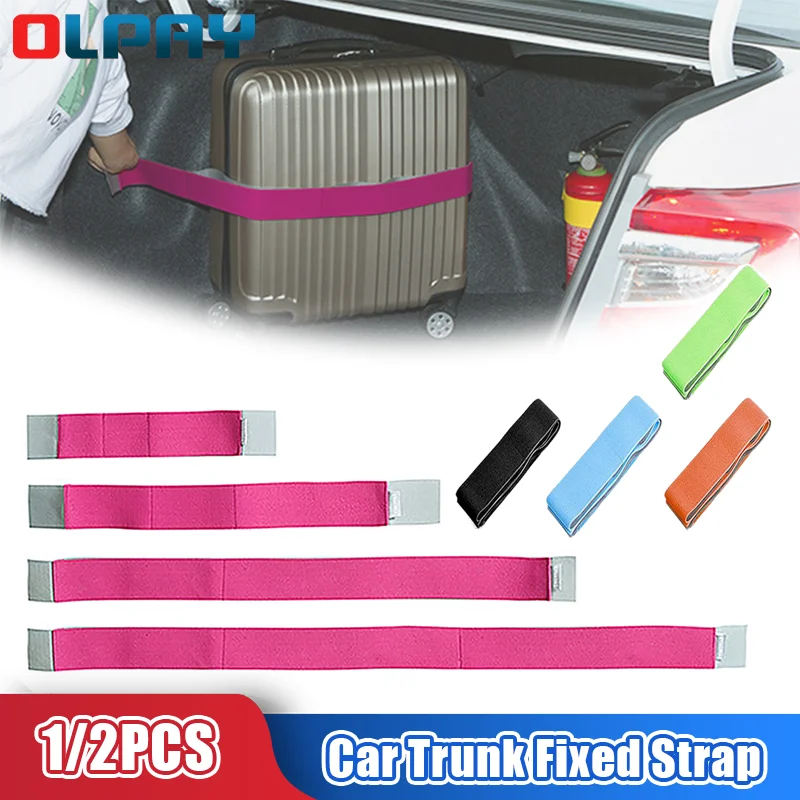 

Creative Car Trunk Fixed Strap Storage Device Hook and Loop Strong Adhesion Fixed Straps Solid Color Baggage Anti-drop Stickers