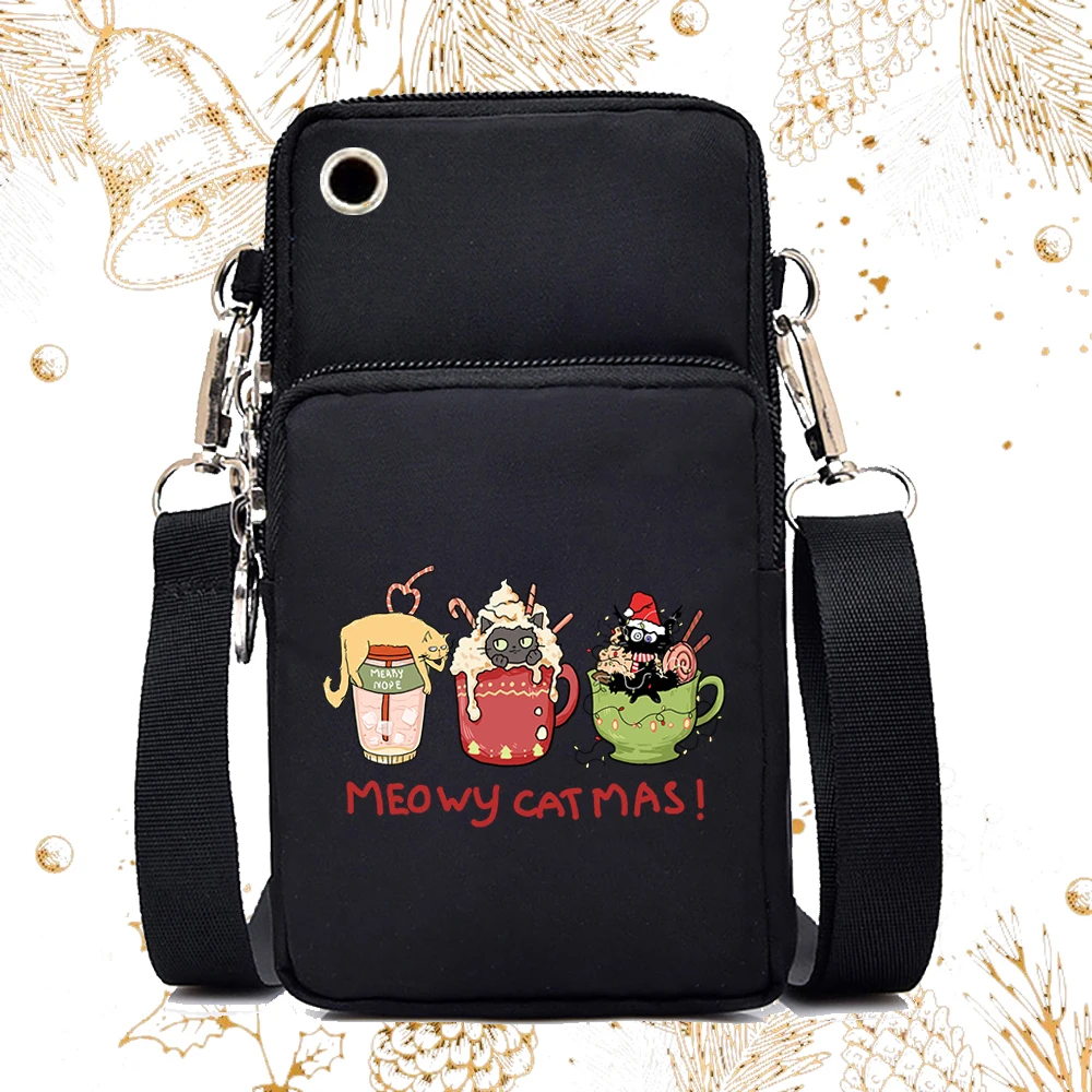 Small Crossbody Bags for Women Tis The Season Print Fashion Christmas Mini Mobile Phone Bag Funny Xmas Gift Woman Purse Handbags