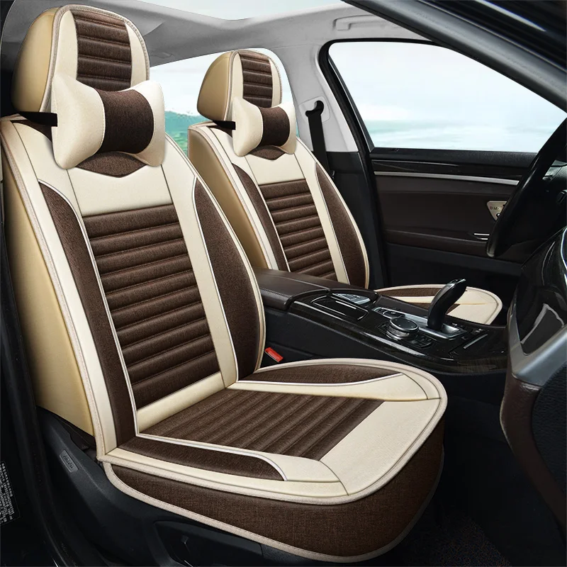 

Car Seat Cover LLinen fiber For Toyota All Models Land Cruiser Prado Yaris Venza Prius Camry Corolla Highlander Alphard Rav4