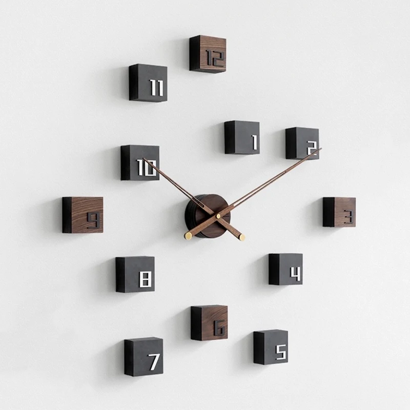 

Nordic Wood Large Wall Clock Modern Silent Diy Clocks Wall Home Decor Luxury Gold Watch Home Living Room Decoration Gift Ideas