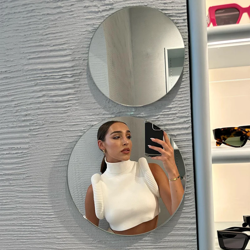 Женский жилет в стиле пэчворк с воротником-стойкой