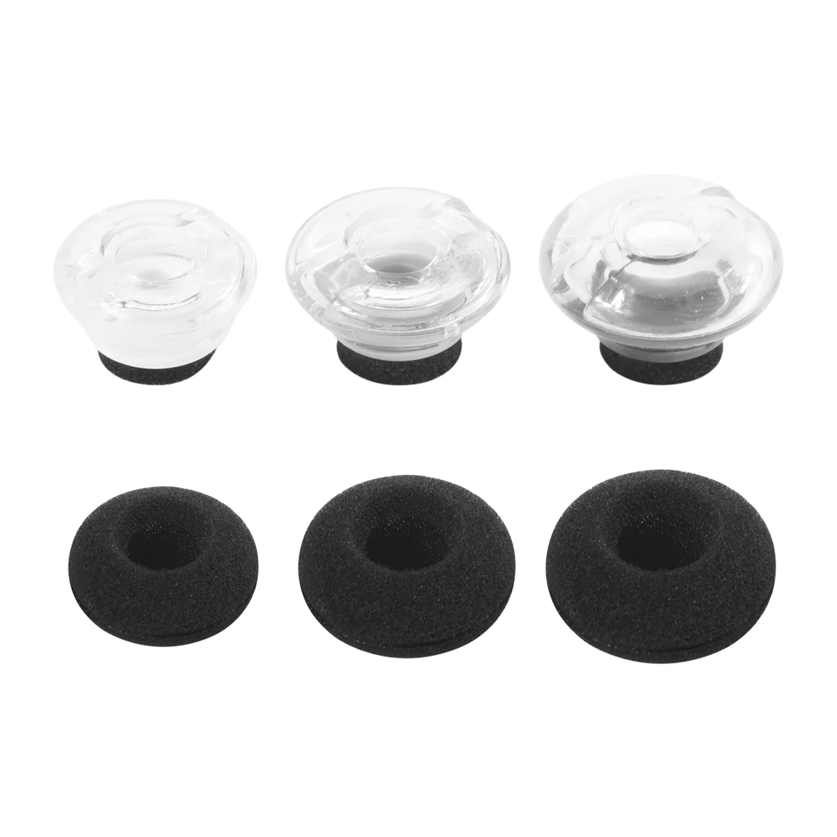 3-Piece Large Medium and Small Replacement Earplug Gels for Legend Eartip Kit