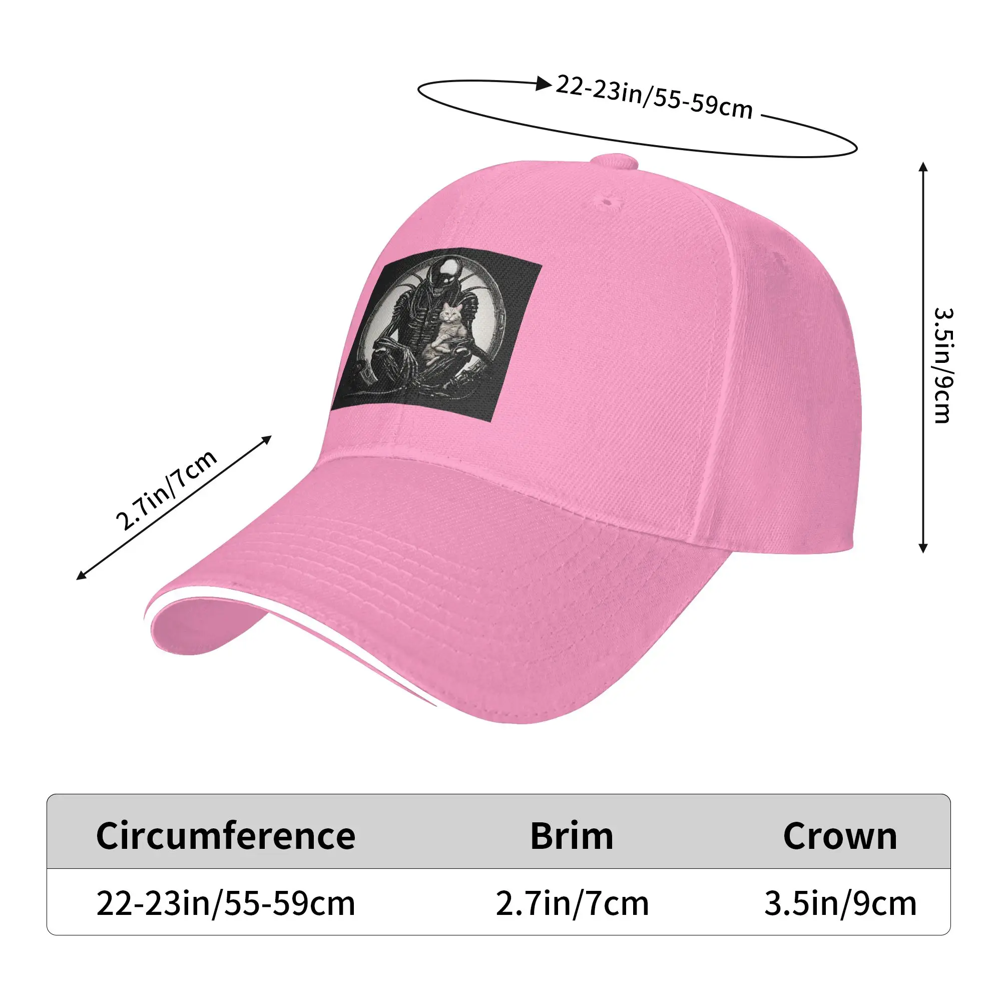 Фото Бейсболки Xenomorph и Cat Cap Fashion, регулируемые, в стиле хип-хоп, летние, унисекс, с возможностью индивидуализации, разноцветные №3