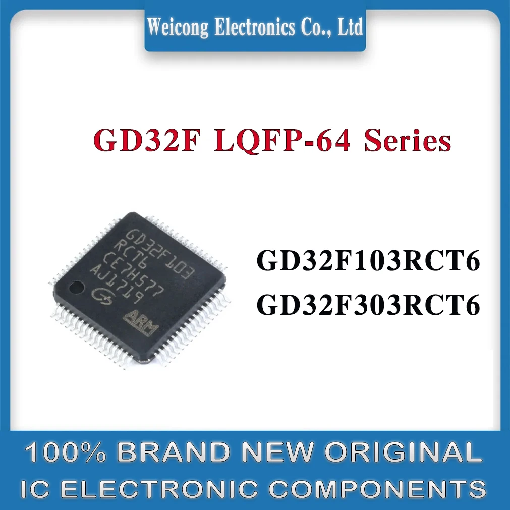 

GD32F103RCT6 GD32F303RCT6 GD32F103RC GD32F303RC GD32F103R GD32F303R GD32F103 GD32F303 GD32F GD32 GD IC MCU Chip LQFP-64