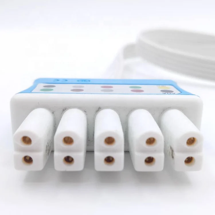 Совместимый одноразовый 5-проводной кабель для электрокардиограф Draeger