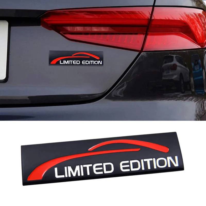 

3D Metal Limited Edition Emblem Badge Car Sticker Auto Chrome Fender Trunk Sport Badge Decal Trim Exterior Parts Car Accessories