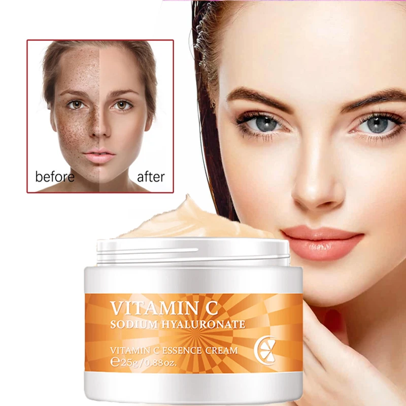 

Vitamin C Whitening Freckle Serum Remove Melasma Acne Dark Spots Fade Pigment Melanin Corrector Moisturizing Brighten Skin Care