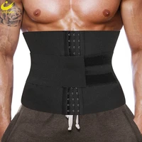lazawg men waist trainer belt weight loss tummy control corset belly girdles body shaper fat burner band fitness slimming