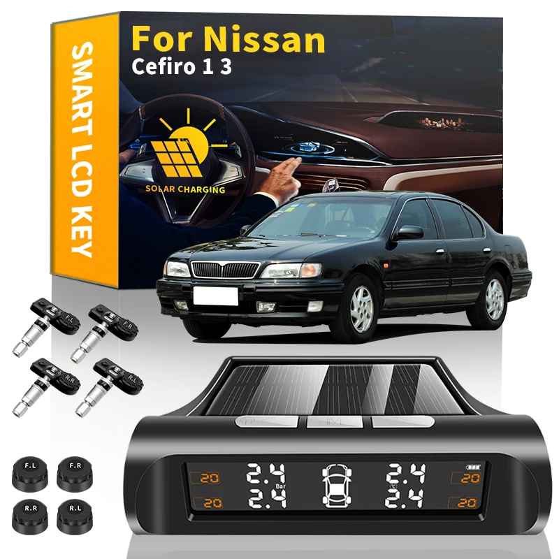 

Система мониторинга давления в шинах с ЖК-дисплеем, на солнечной батарее