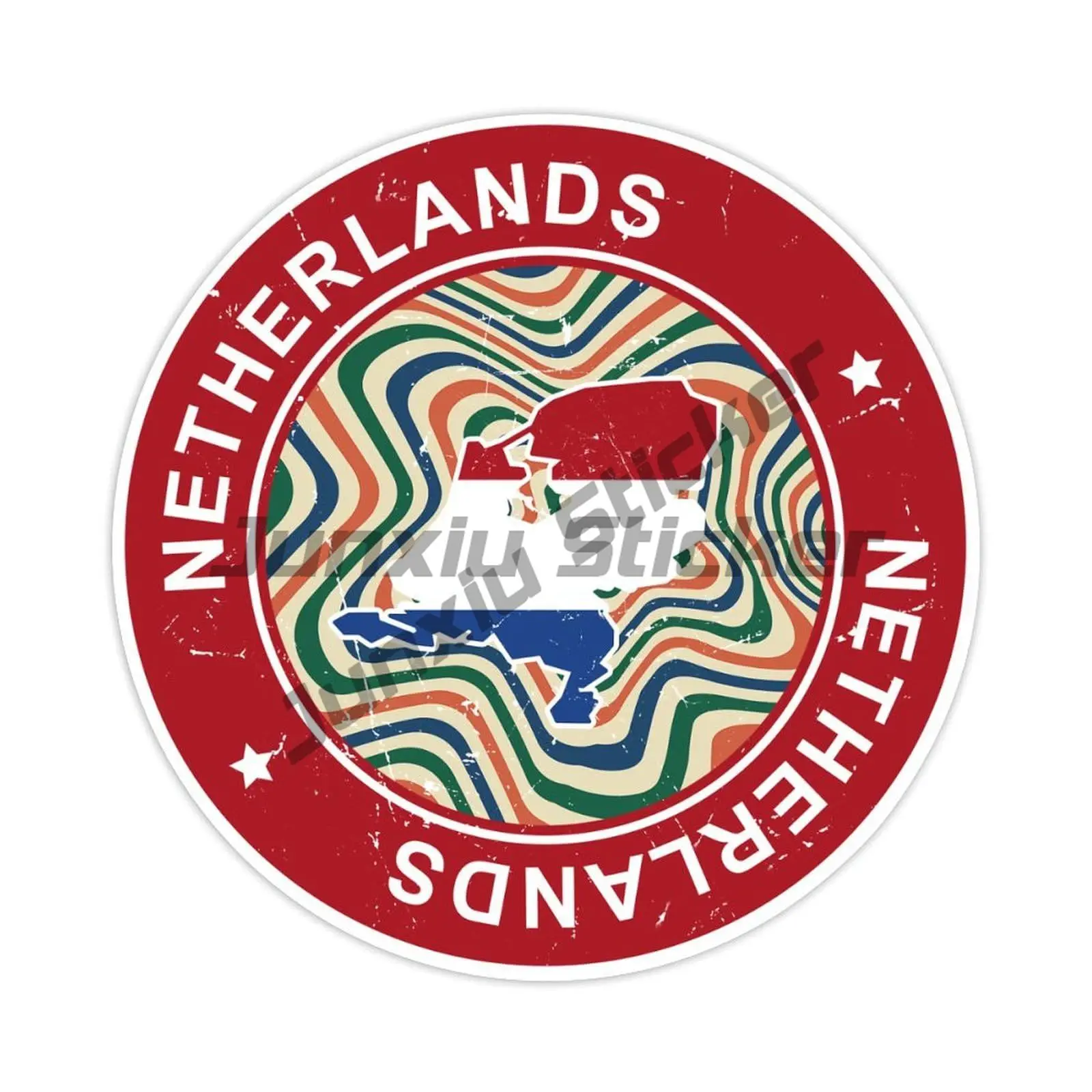 Флаг 20.00ingen Leiden Нидерланды Стикер Antilles Овальный код страна AN NL Виниловые