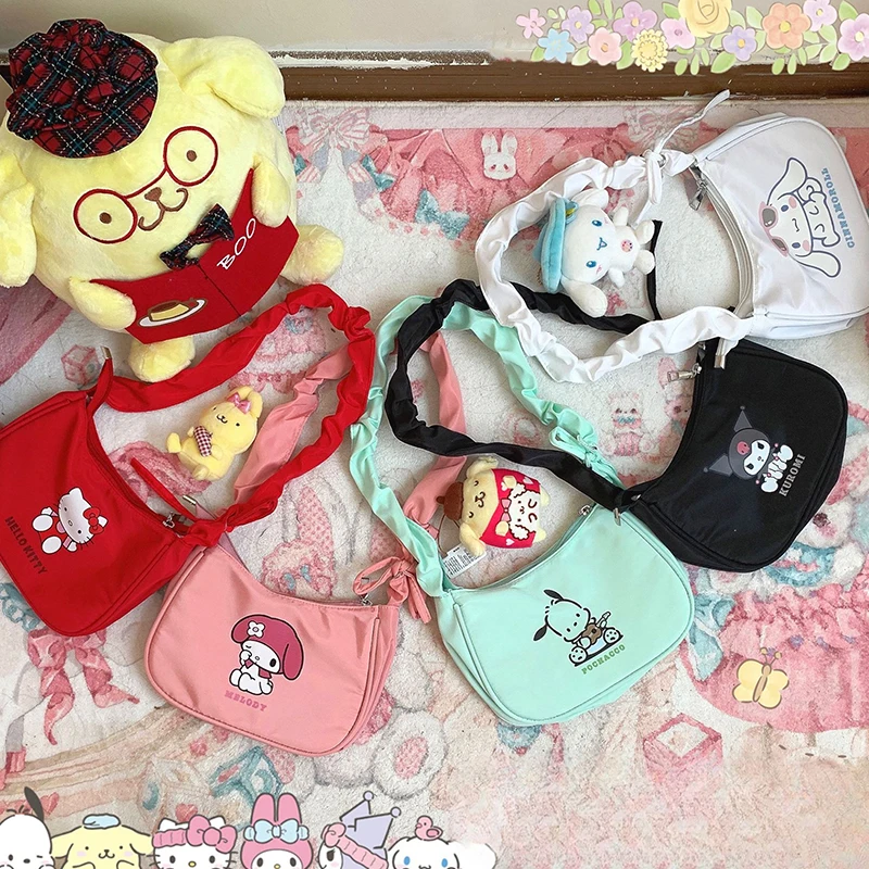 Sanrio Hellokitty Kuromi Cinnamorol Mymelody почтовые сумки для подмышек кавайная сумка через плечо