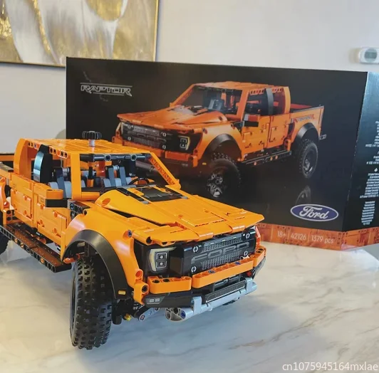 

1379 шт., Детский конструктор Ford Raptors, грузовик, гоночный автомобиль MOC 42126