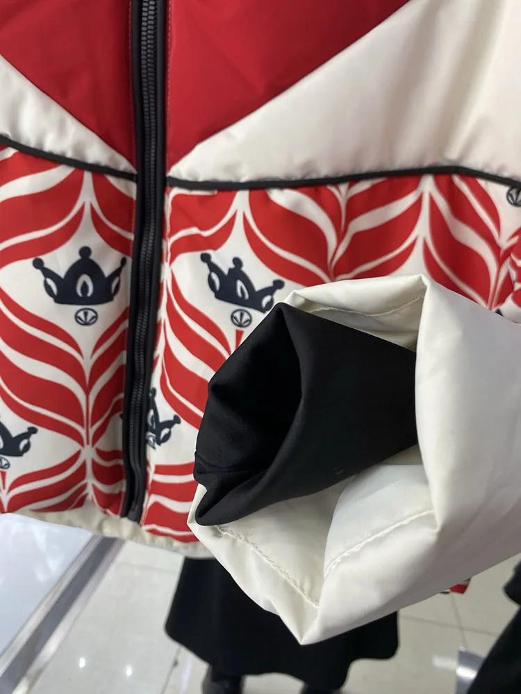 Женский пуховик короткие повседневные пальто зимнее теплое утолщенная модная