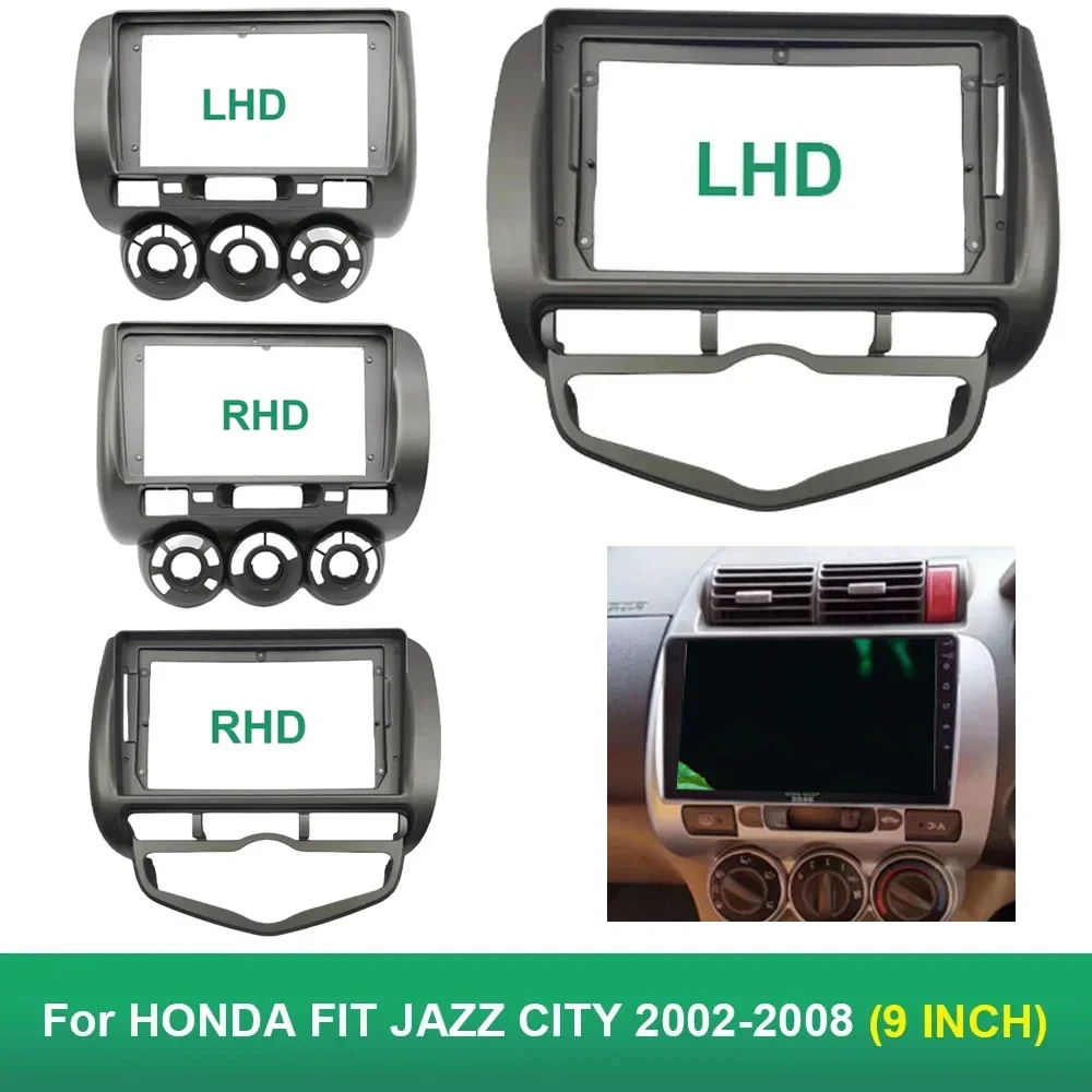 9-дюймовый для HONDA Fit Jazz 2002-2008 автомобильный радиоприемник стерео Android MP5 плеер 2 Din