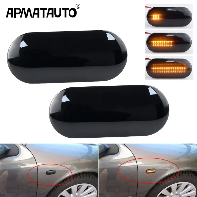 

Светодиодный динамический боковой индикатор, сигнальный фонарь, последовательная мигающая лампа для Ford C-Max, Focus MK2, Fusion, Fiesta, Galaxy, 2 шт.