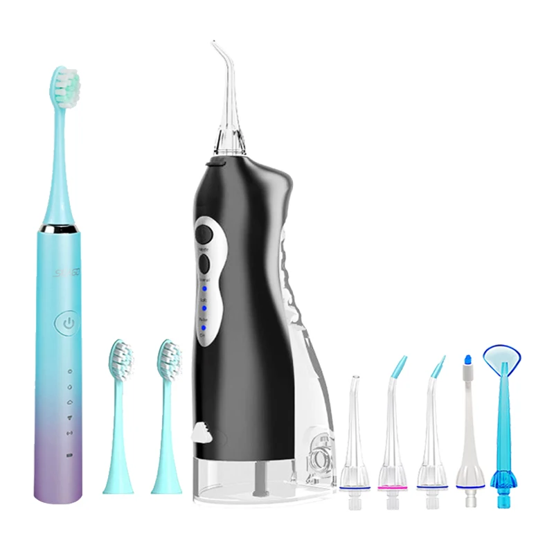 

Seago Sonic Electric Toothbrush Sg972 for Adult 2 Hours Fast Rechargeable Timer Brush Replacement Tooth Brush Heads Irrigator