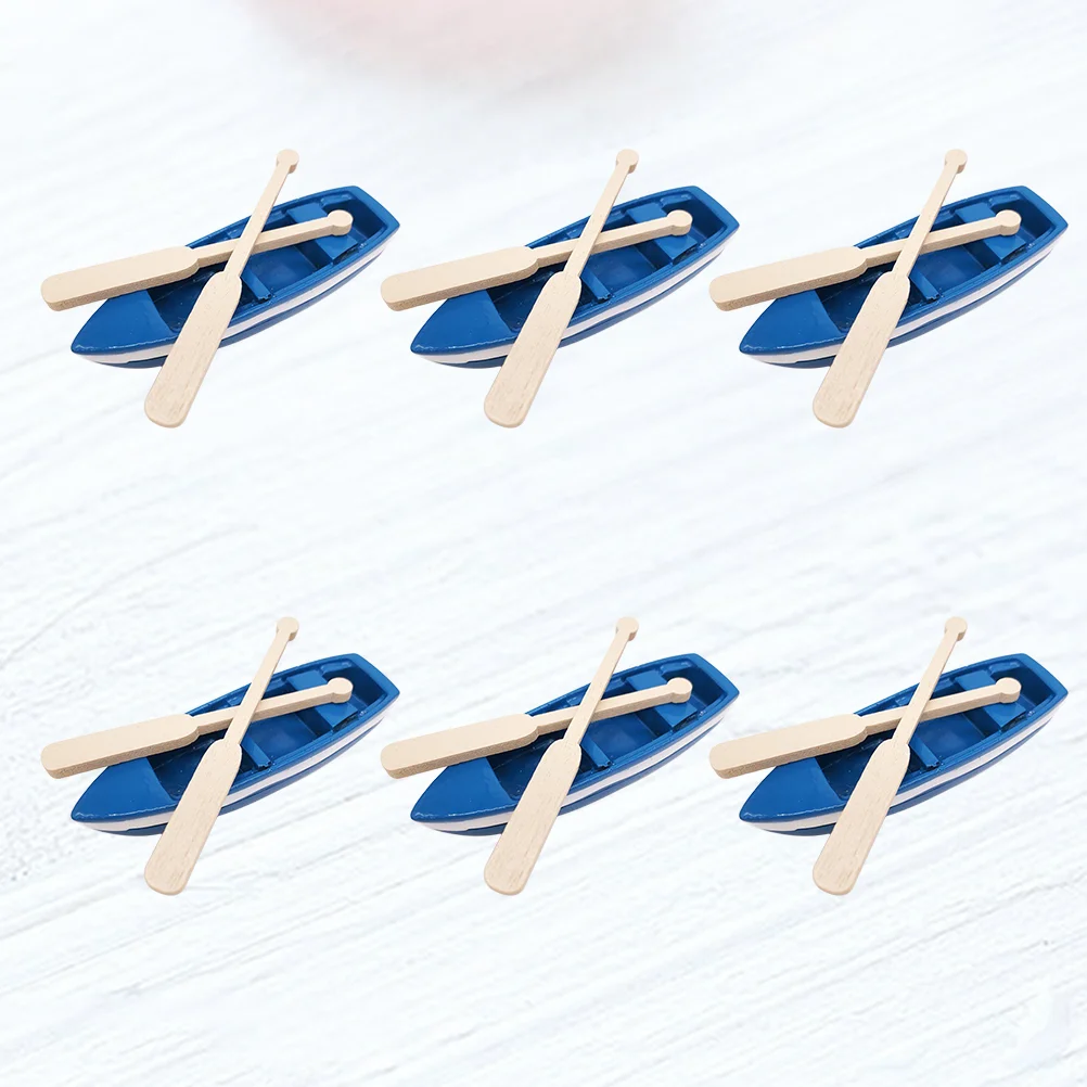 

6 Set Mediterranean Home Decor Coastal Ornaments Micro Landscape Ornament Outdoor Statuess Ocean Decorations Resin