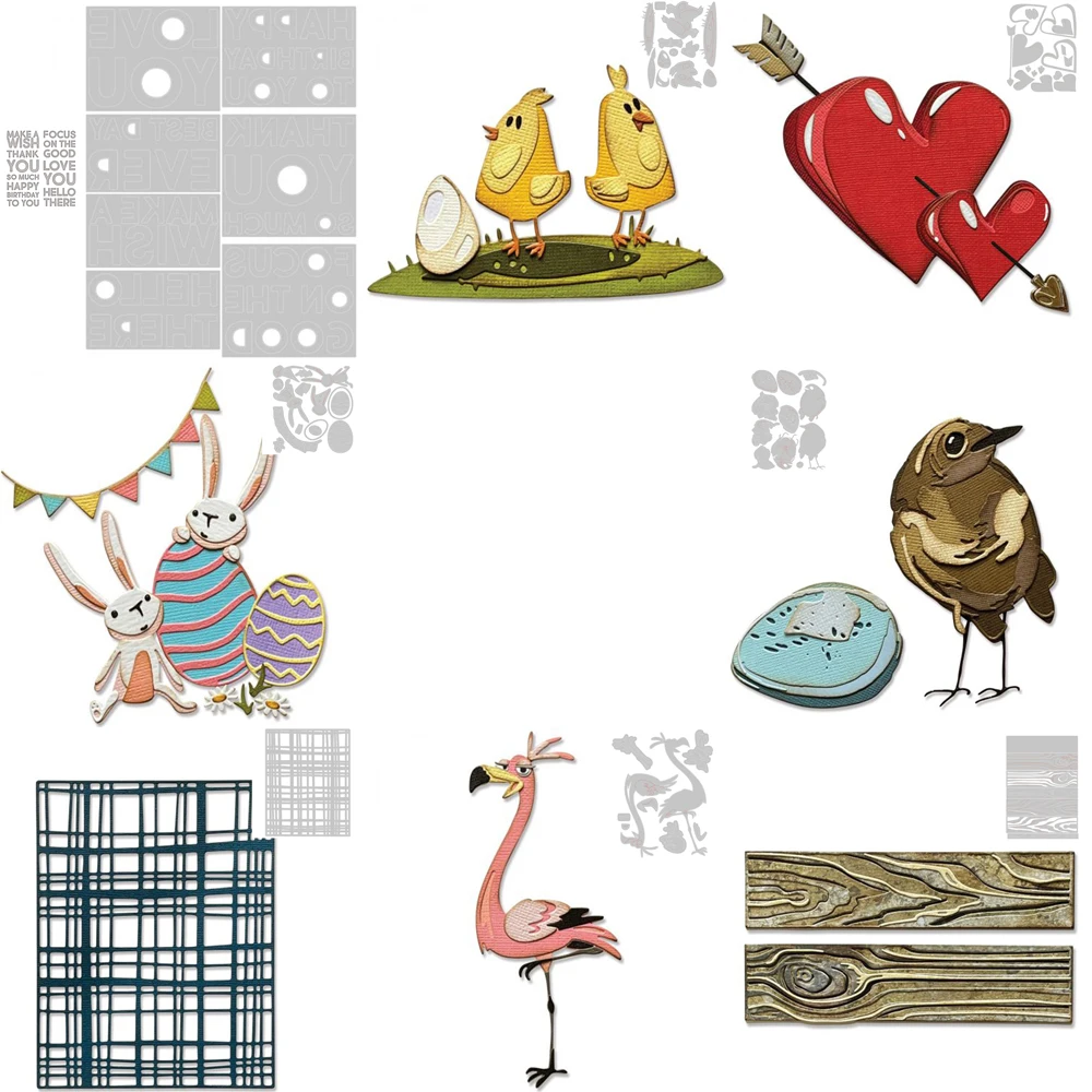 Sizz животные новые металлические Вырубные штампы для «сделай сам» Скрапбукинг Фотоальбом Декор тиснение праздничные штампы для бумажных открыток Набор Новинка 2022