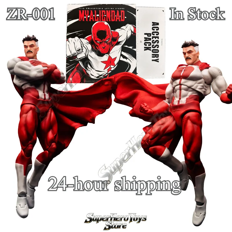 Фото Доставка за 24 часа: Фигурка ZOOMRIG ZR-001 Omni-Man (Марк Грейсон) из аниме Invincible, подвижная статуэтка из ПВХ с подвижными суставами №1