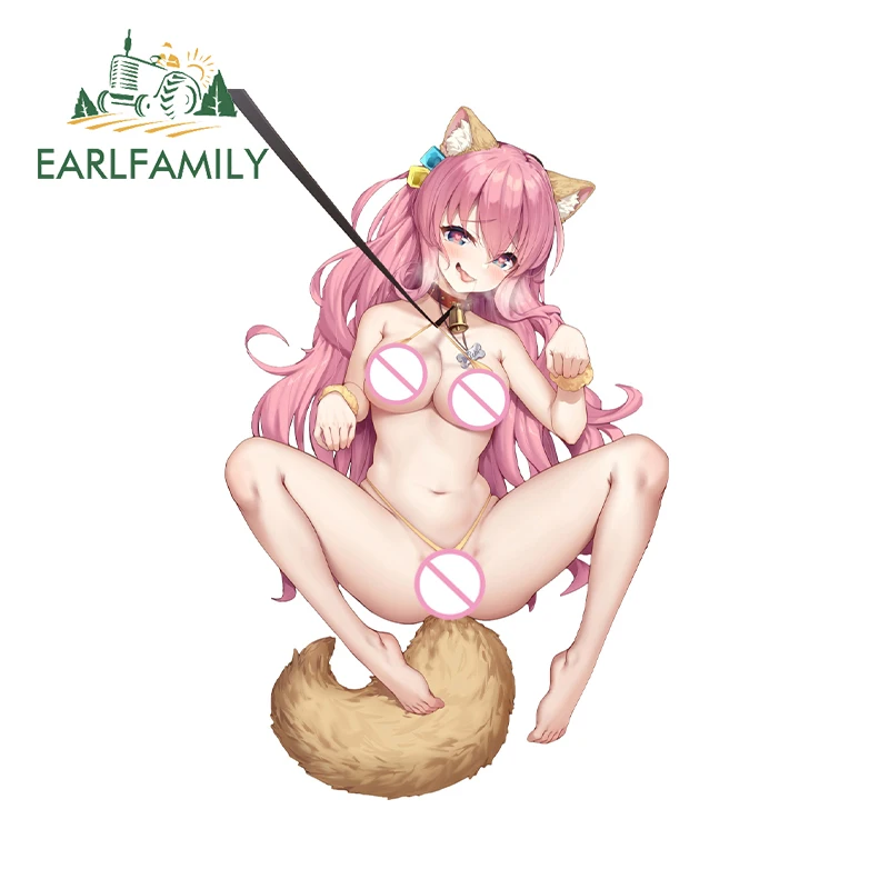 EARLFAMILY Gotoh Hitori сексуальные пушистые автомобильные наклейки обнаженные аниме Лоли