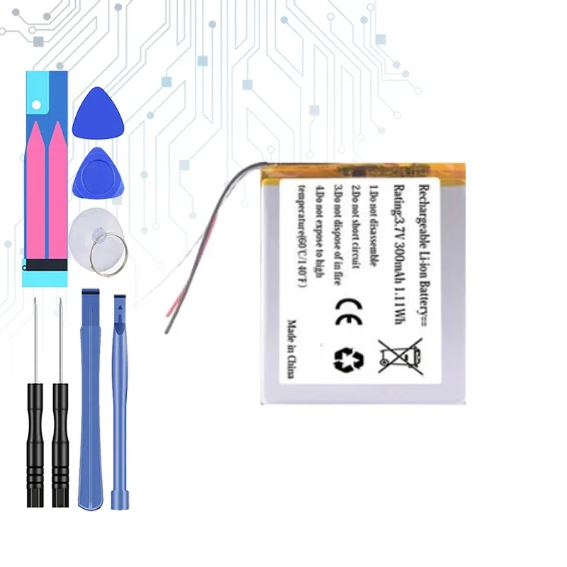 Сменный аккумулятор AHB на 300 мАч 472625 ПЛТ 652525 (3 линии) для наушников Jabra Evolve 65 80 CP-GN650