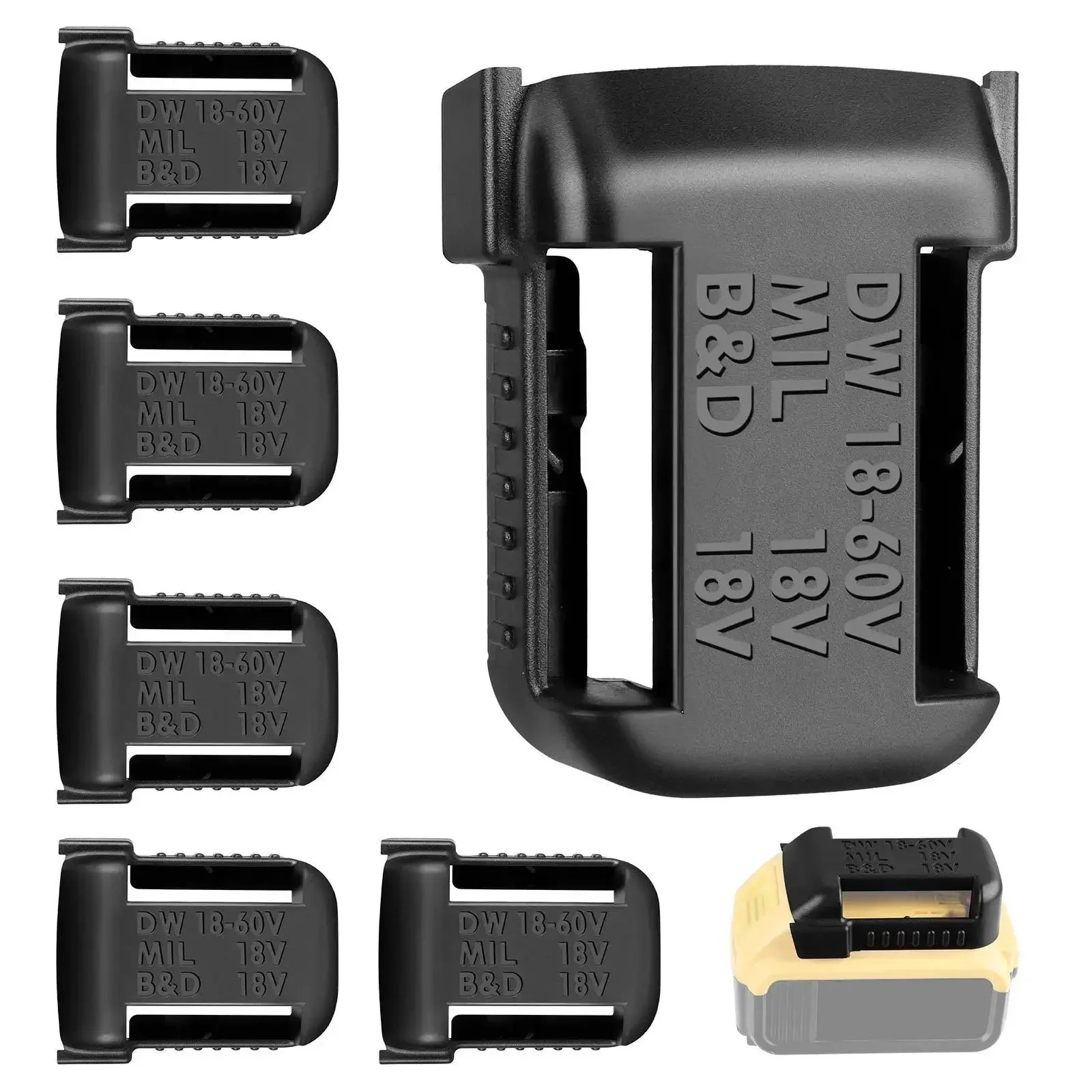 5 шт. держатель для хранения аккумулятора слот ремня стойка крепежных устройств