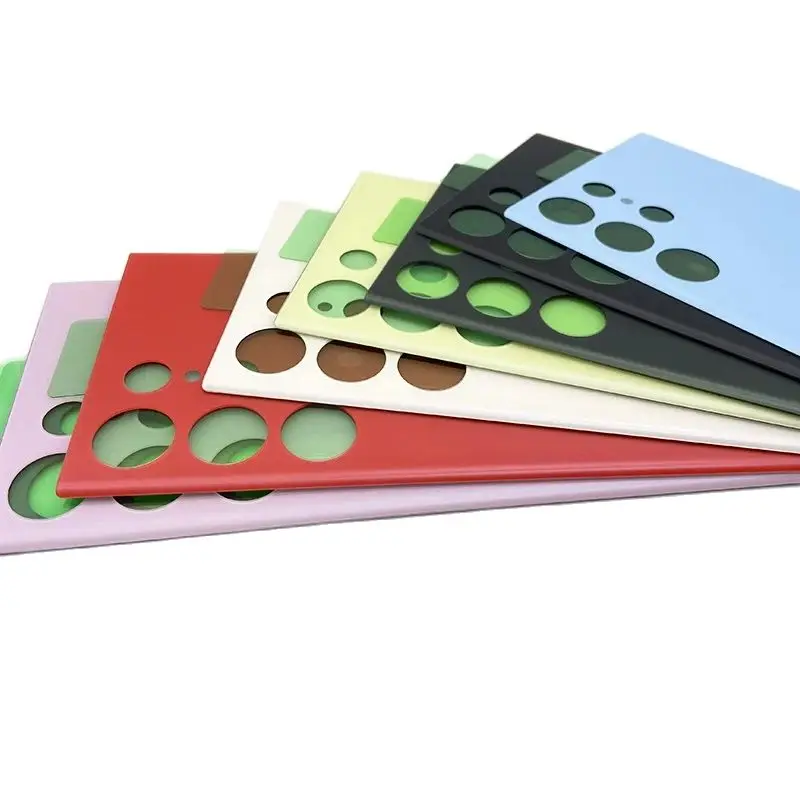 Чехол для Samsung Galaxy S23 Ultra 5G Крышка батарейного отсека стеклянный задний на клейкой