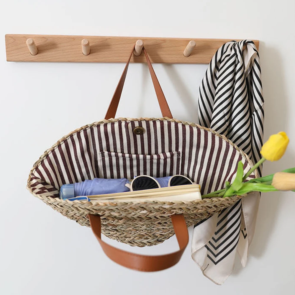 Summer Large Woven Straw Bag Tote Women Shoulder Bag Luxury Brands Rattan Beach Bags Bohemian Travel Shopper Purse Handbag 2022