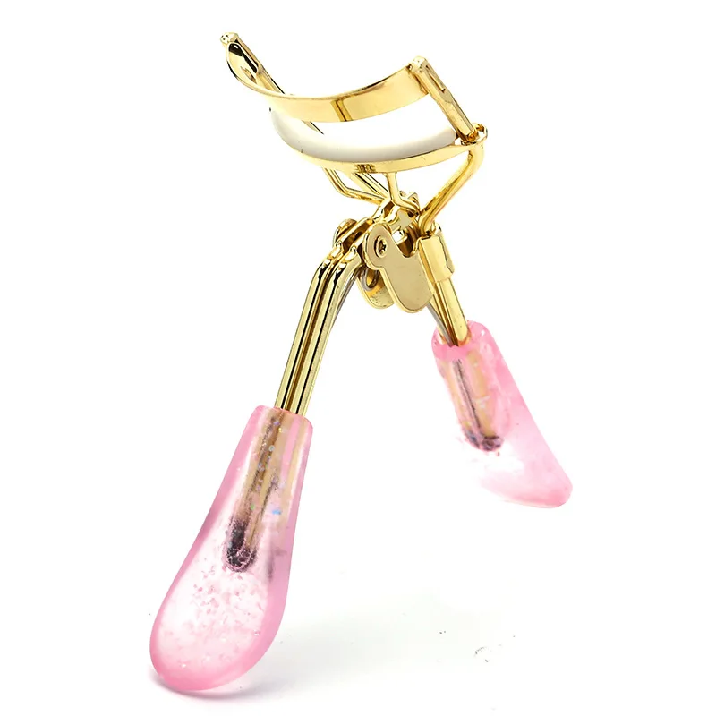 

Hot Sale Golden Eyelash Clip Glitter Handle Eyelash Curling Assistant Portable Cosmetic Tool